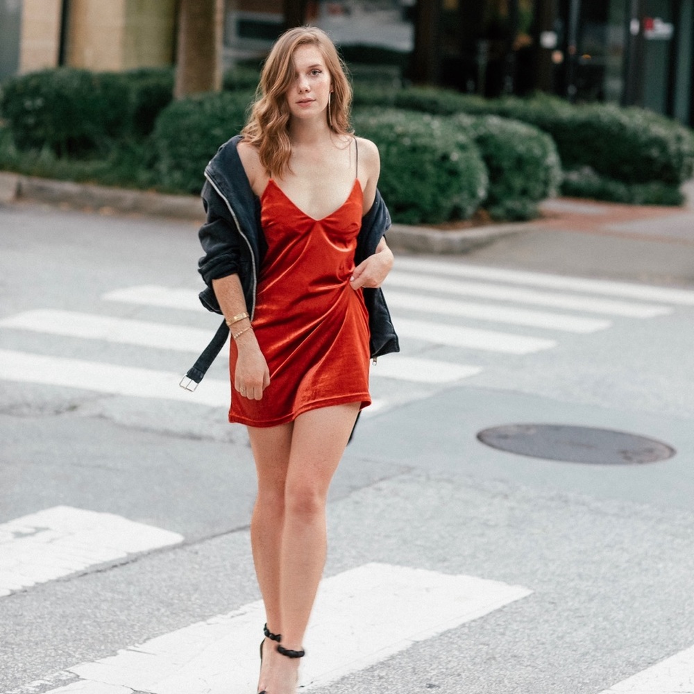 Velvet Orange Slip Mini